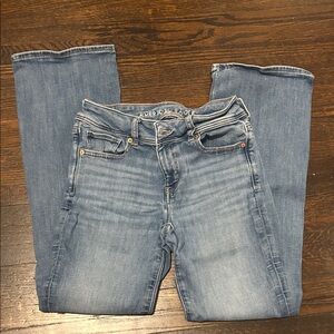 American Eagle Outfitters Light Wash Straight Leg Jeans